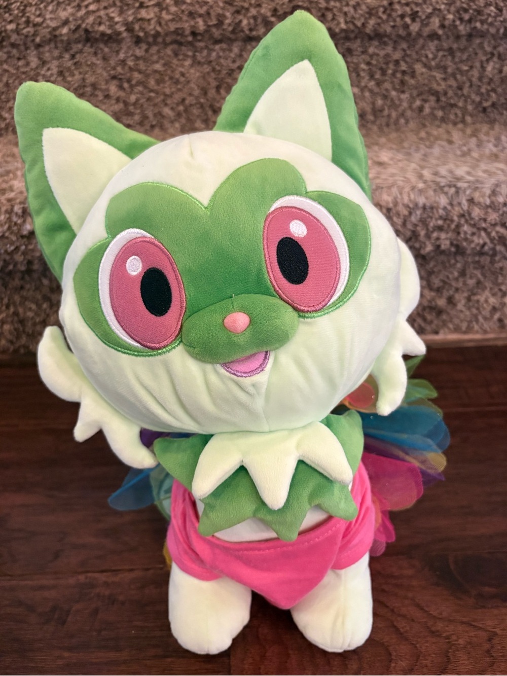 Sprigatito build a bear Pokémon. 15 inches (includes shirt and tutu)